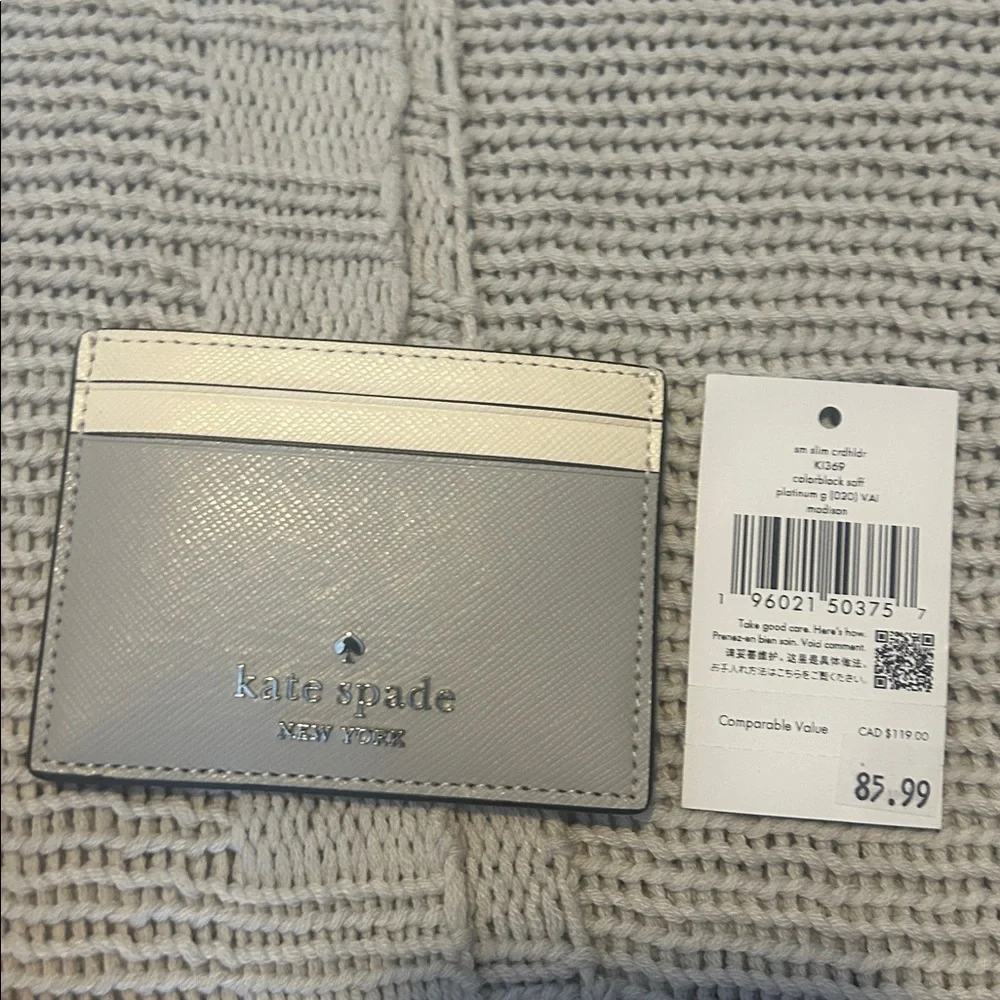 Kate Spade Two-Tone Card Holder